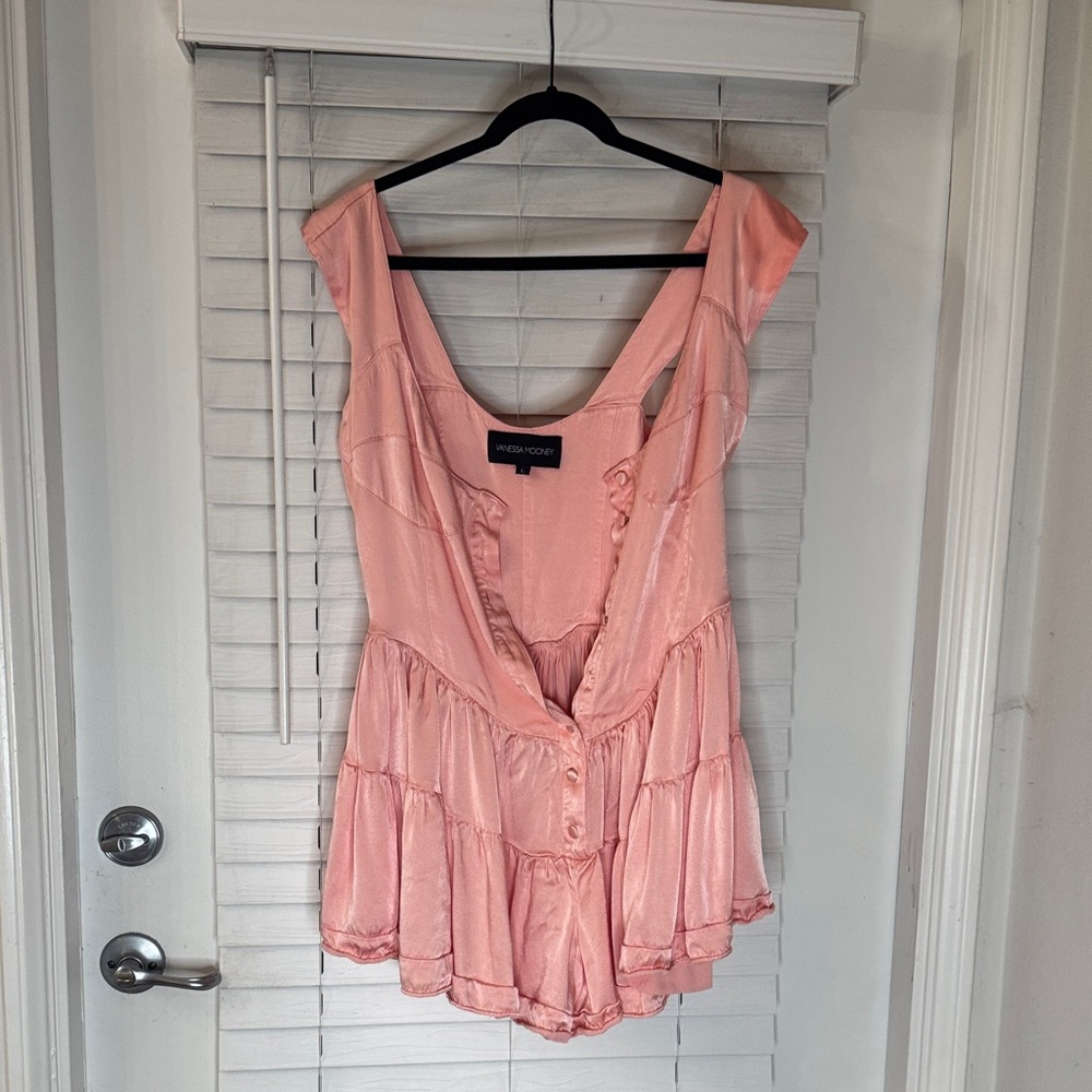 Vanessa Mooney pink  Sleeveless Dress size L